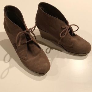 Suede Chukka booties by Kelsi Dagger